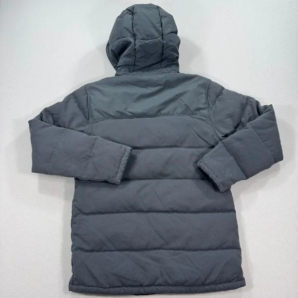 Patagonia Jacket Men's Small Gray Quilted Goose Down Parka Outdoors Hiking Gorp - Picture 3 of 12